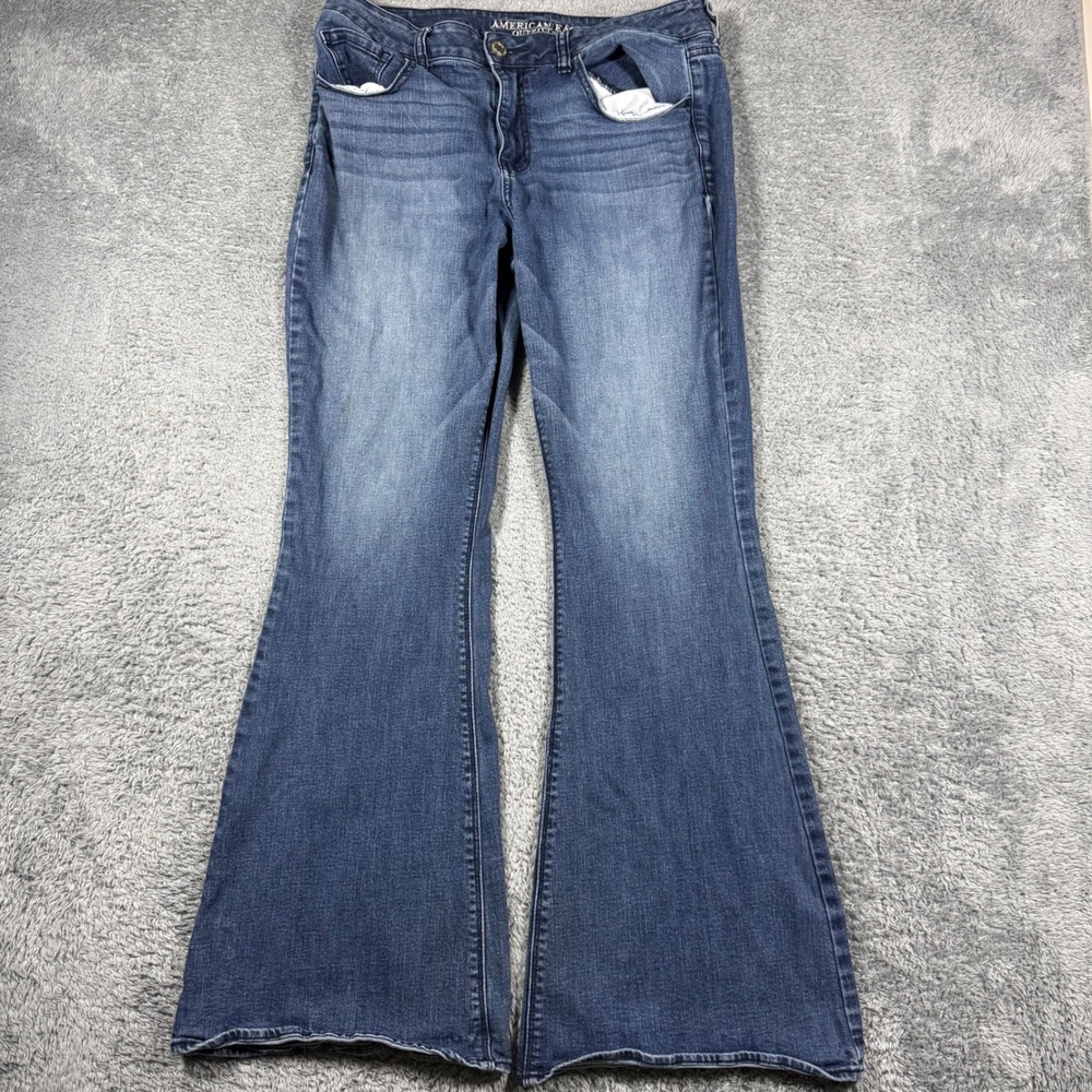 American Eagle High Rise Artist Super Stretch Jeans Womens 14 x31 Flare